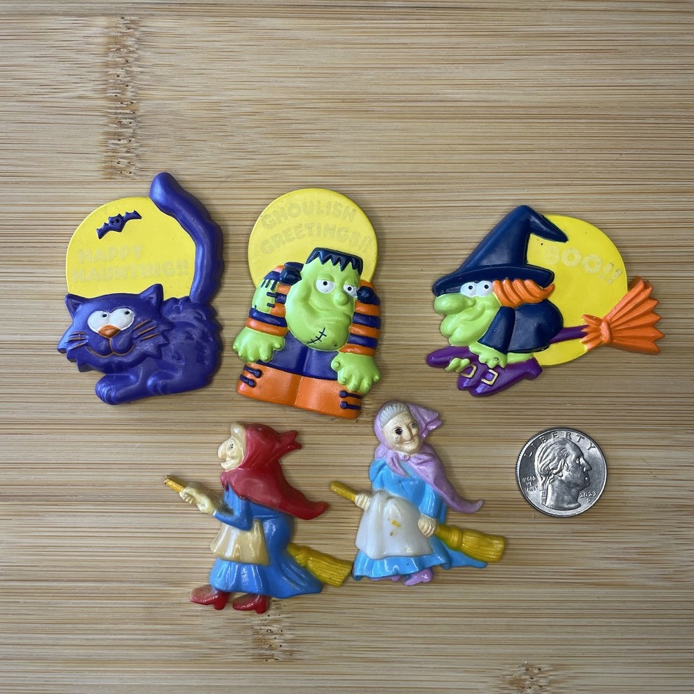 Vintage Halloween Magnets Lot Of 5 Avon And Hong Kong